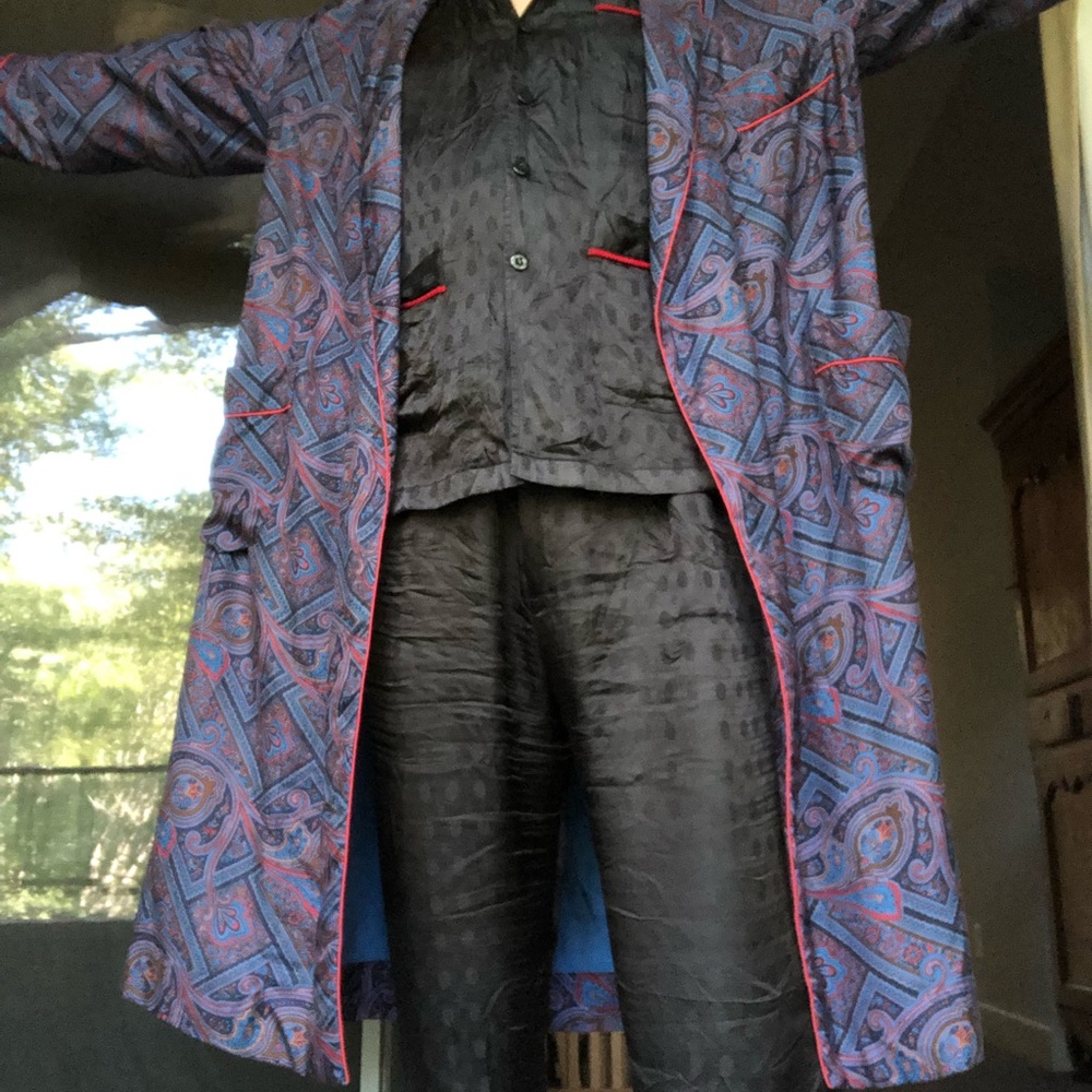 The madder silk robe